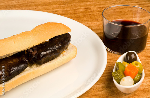 Morcilla baguette photo