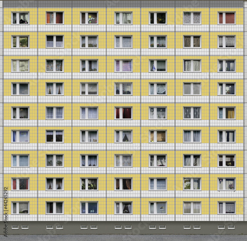Bild auf Leinwand berliner plattenbau