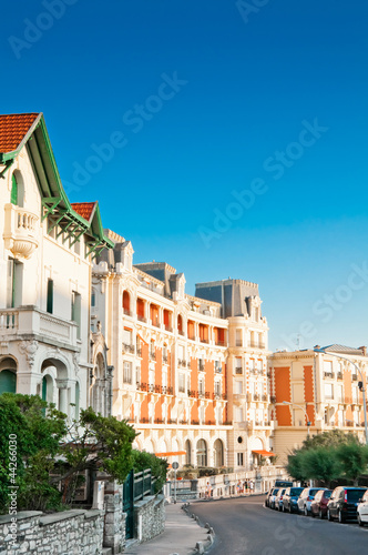 Obraz na płótnie Street in Biarritz, France w salonie
