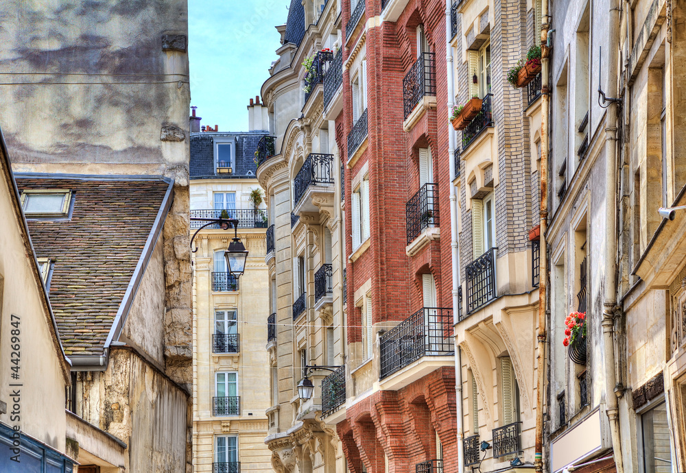 Parisian buildings.