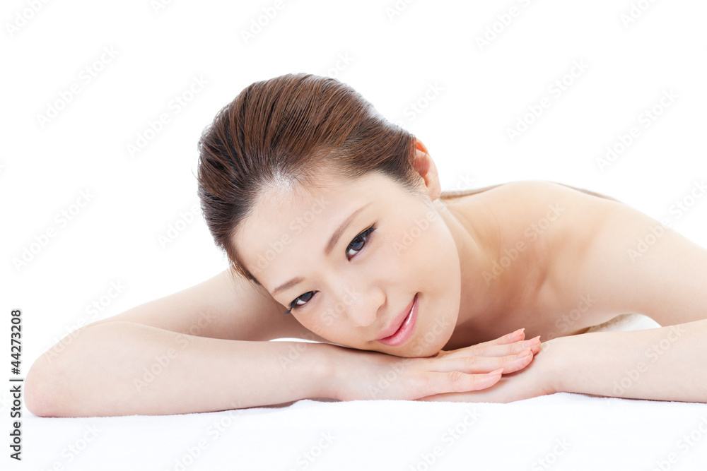 Beautiful young woman in spa. Portrait of asian. Beautiful young woman in spa. Portrait of asian.