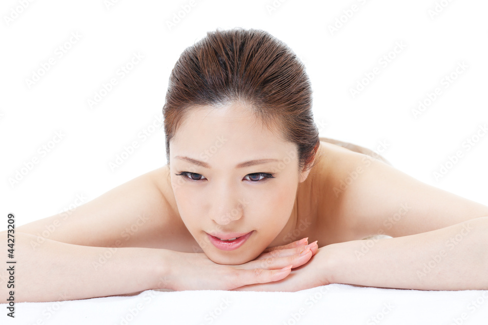 Beautiful young woman in spa. Portrait of asian. Beautiful young woman in spa. Portrait of asian.