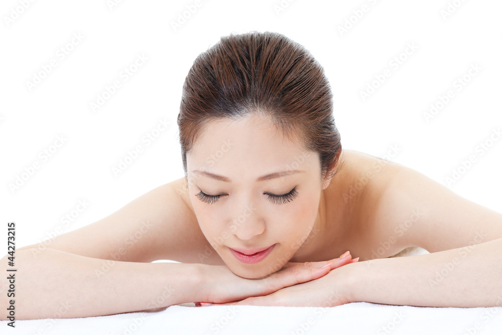 Beautiful young woman in spa. Portrait of asian. Beautiful young woman in spa. Portrait of asian.