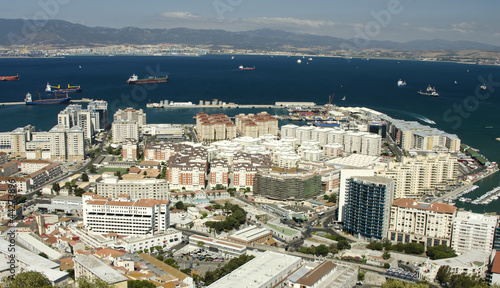 Gibraltar and its bay