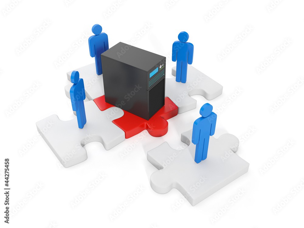 3d illustration of computer technologies. The concept of compoun 3d illustration of computer technologies. The concept of compoun