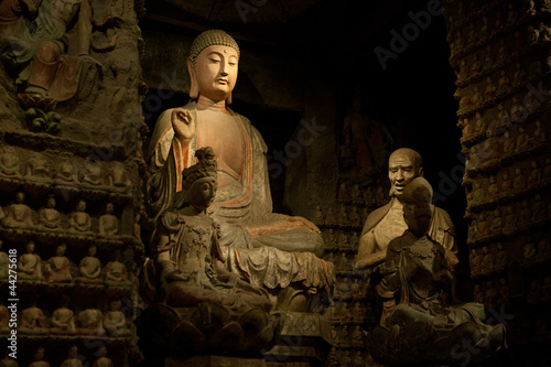 Wallpaper Mural Thousand-year old Buddha from the Grottoes of Zhongshan Mountain Torontodigital.ca