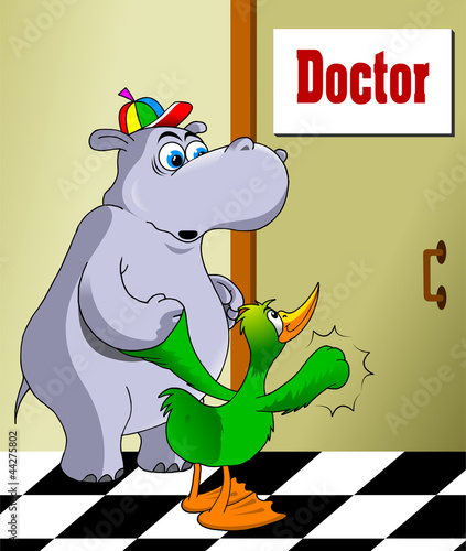 hippo and duck