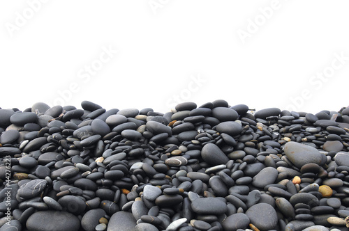 background of closeup of a pile pebbles