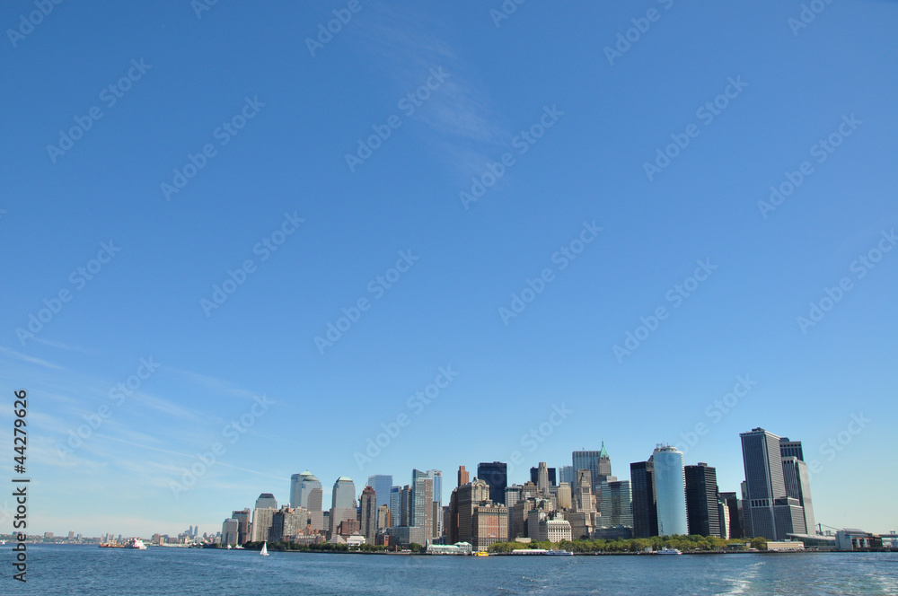 Nueva York desde el ferry a Liberty Island