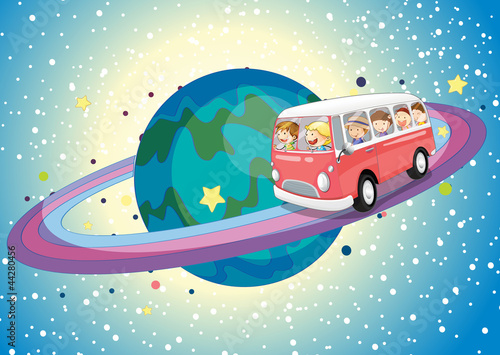 bus on planet