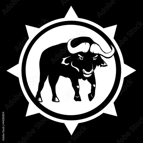 Tribal Bull - Vector bison