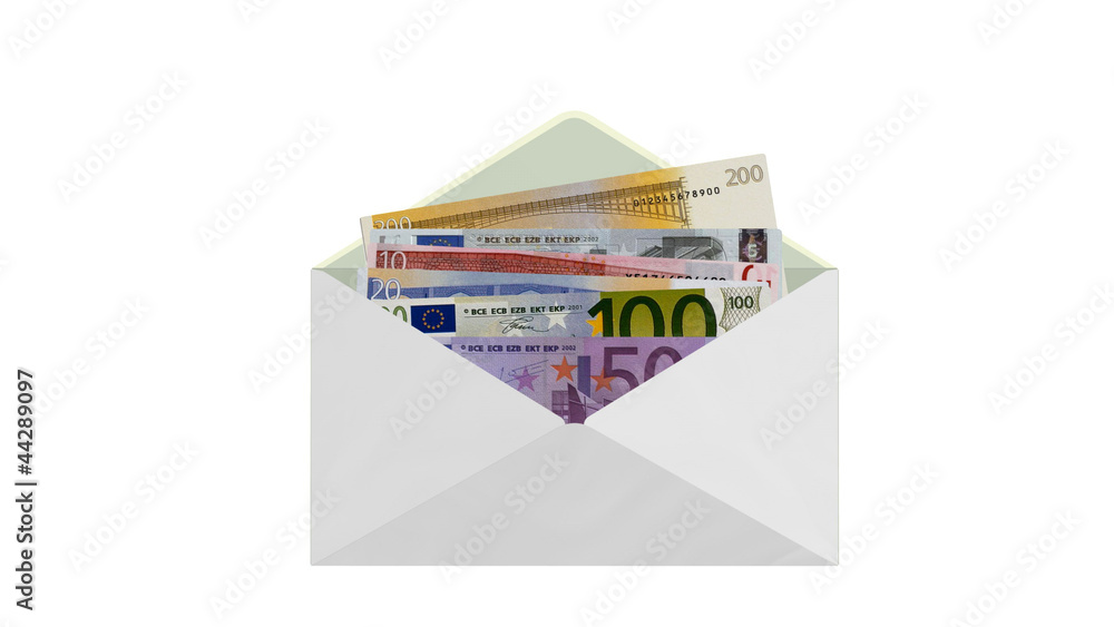 Envelope money euro