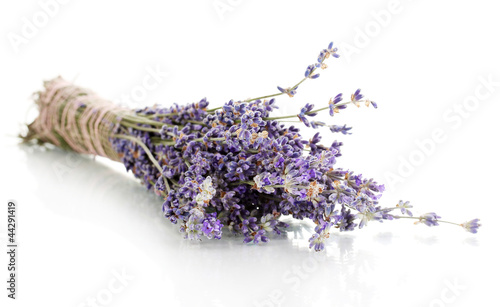 Fototapeta Naklejka Na Ścianę i Meble -  Lavender flowers isolated on white