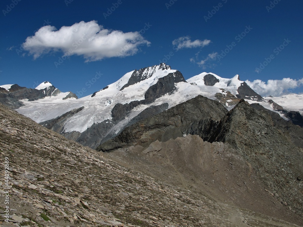 High Mountains In The Canton Valais High Mountains In The Canton Valais