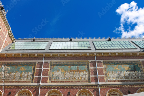 Canvas Print Rijksmuseum in Amsterdam. Netherlands