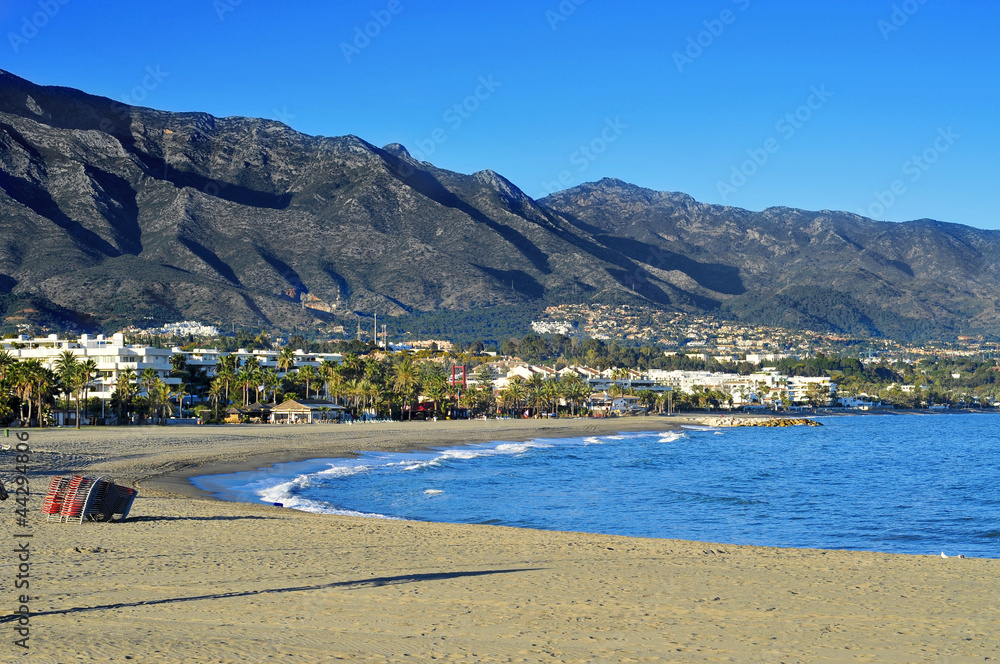 Rio Verde Beach in Marbella, Spain