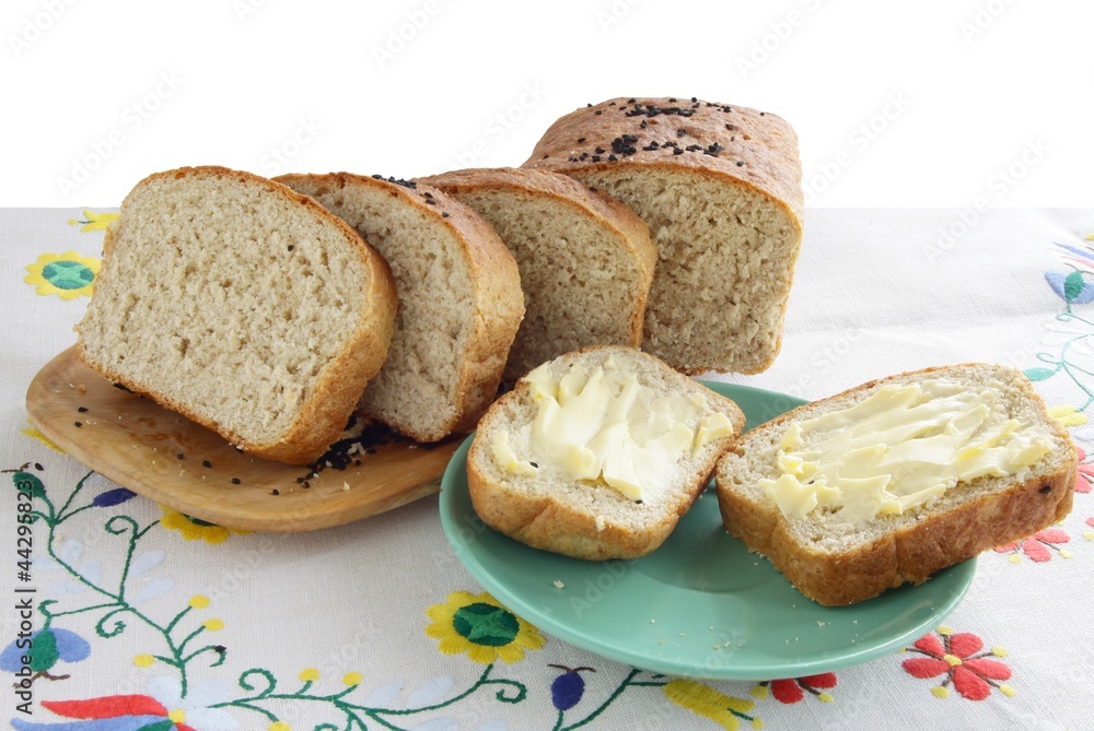 homemade bread and butter