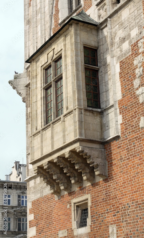 Fototapeta premium fragment of historical Town Hall tower in Krakow