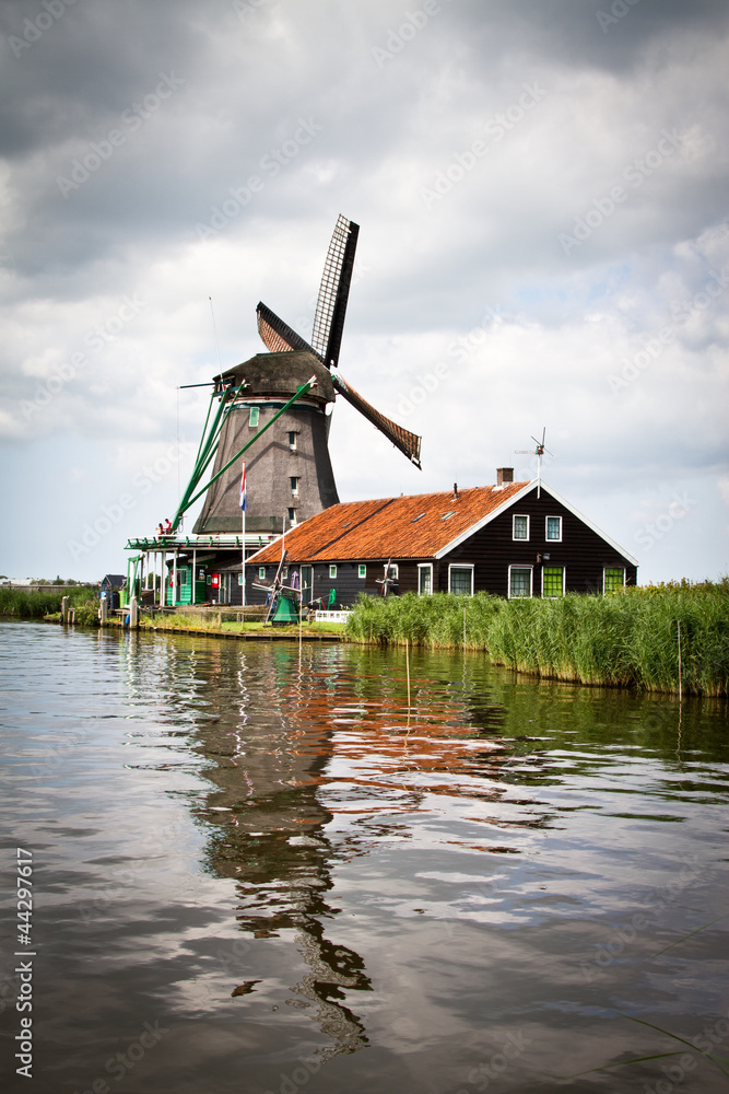 Mill at Zaanse Schans, Netherlands