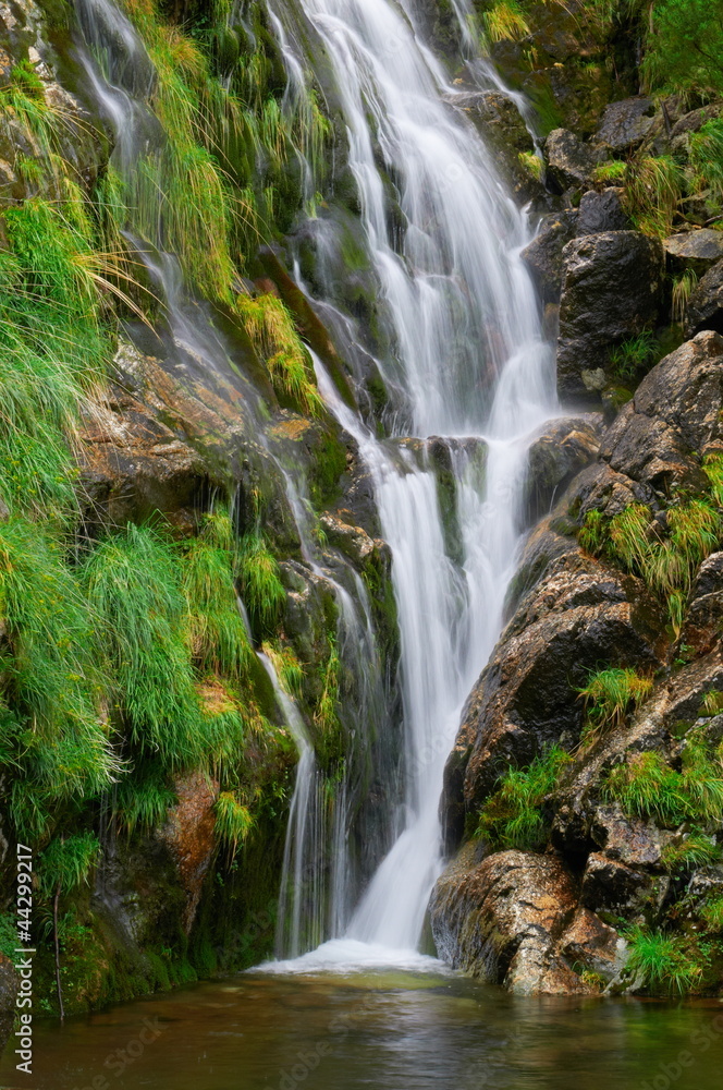 Cadarnoxo Waterfall, Boiro, Pontevedra, spain