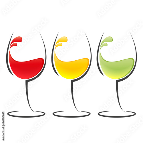 vecteur, verres