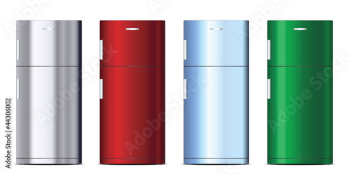 Colored refrigerators set