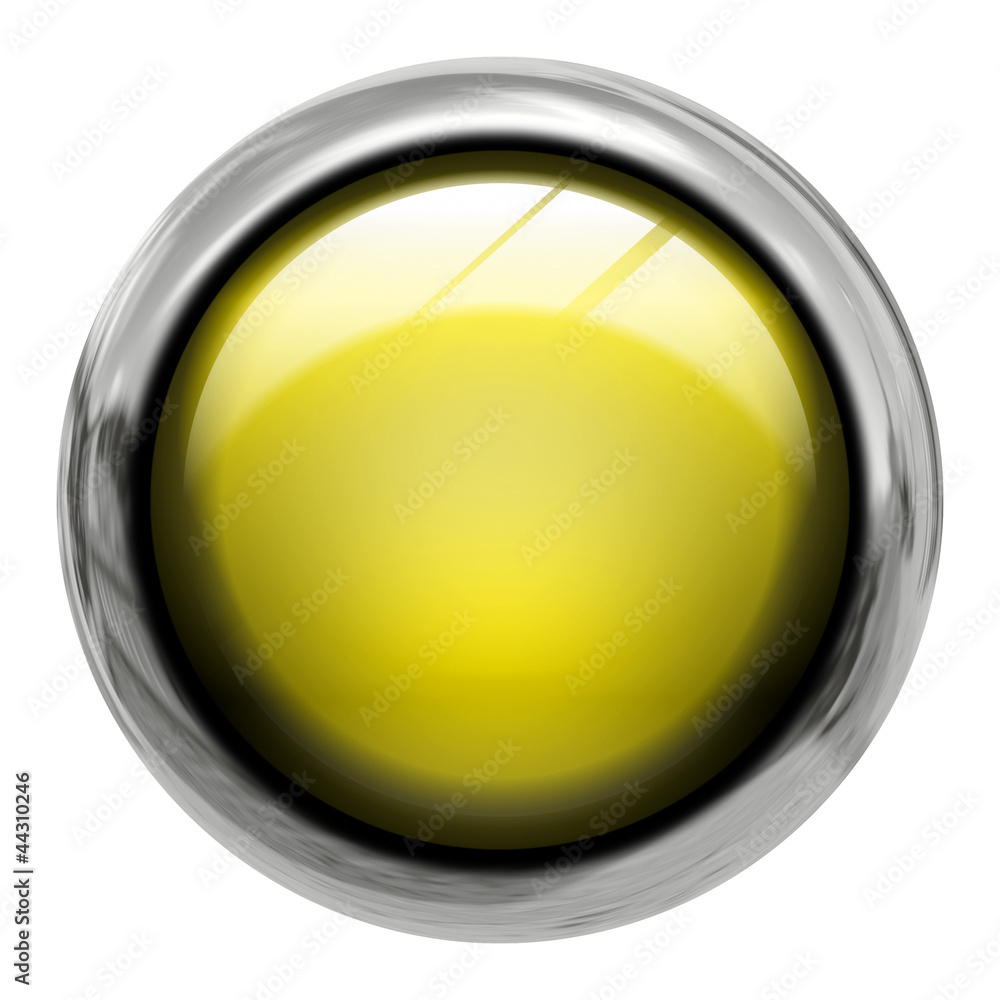 Yellow button front view Yellow button front view