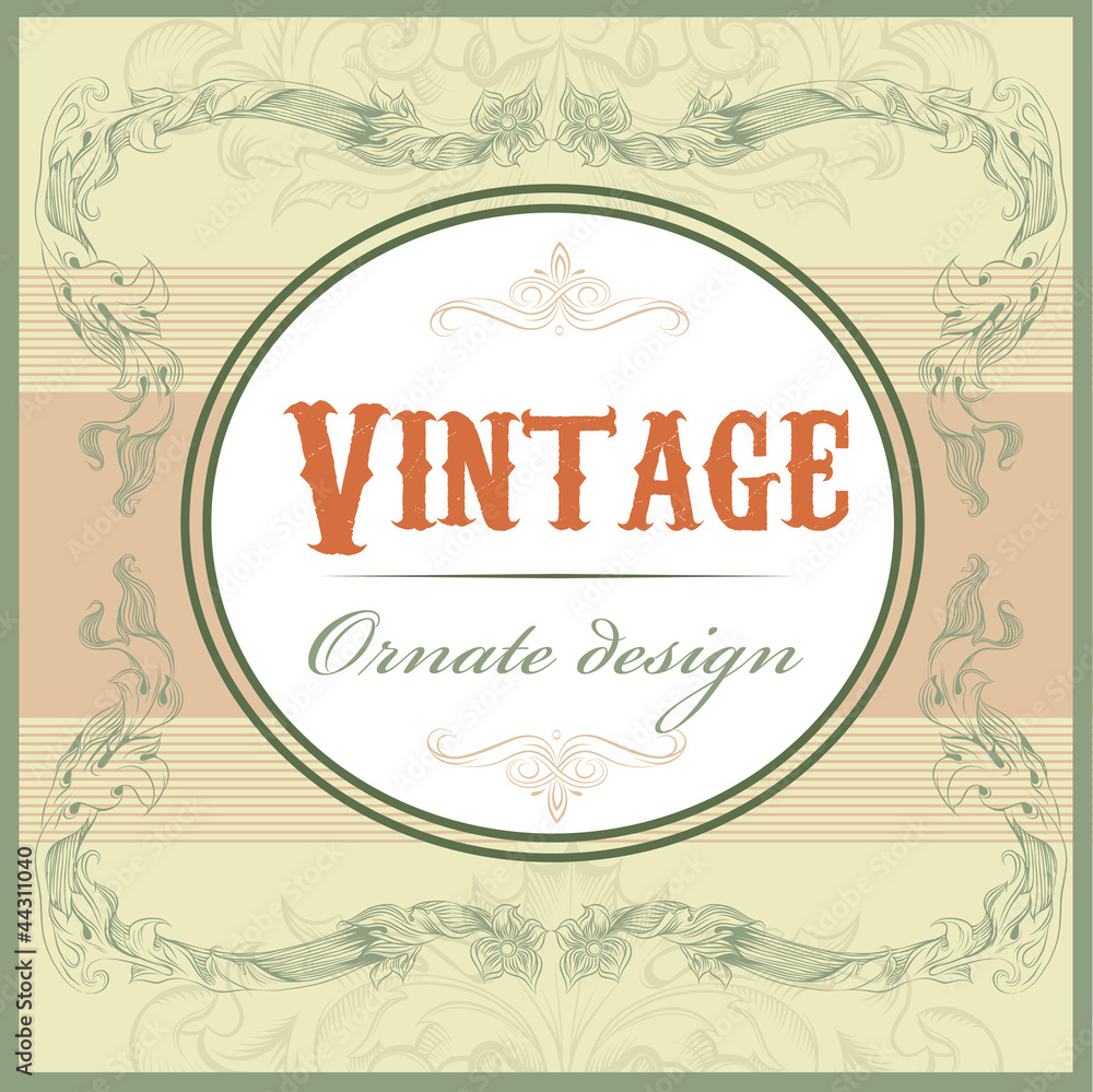 !Vintage ornate design