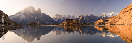 Obraz Mont Blanc i Alpy, odbicie w jeziorze White Lake