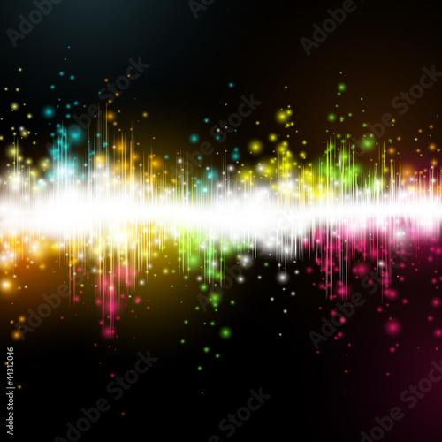 Vector illustration of a music equalizer wave