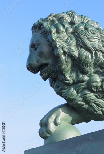 Sculpture of a lion, St. Petersburg, Russia