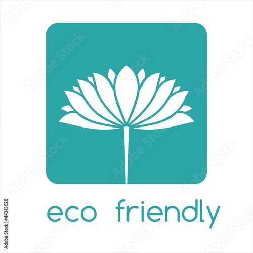 Fototapeta Naklejka Na Ścianę i Meble -  Water lily , nature, Eco friendly business logo design