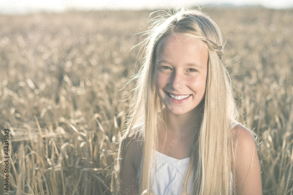 Smiling Girl with Backlight Smiling Girl with Backlight