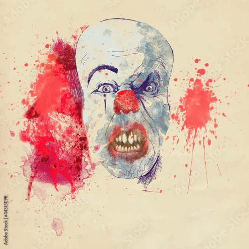 spooky halloween clown