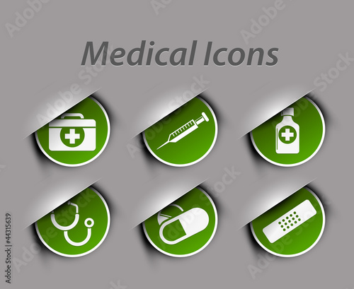 Medical icons and symbols vector set.