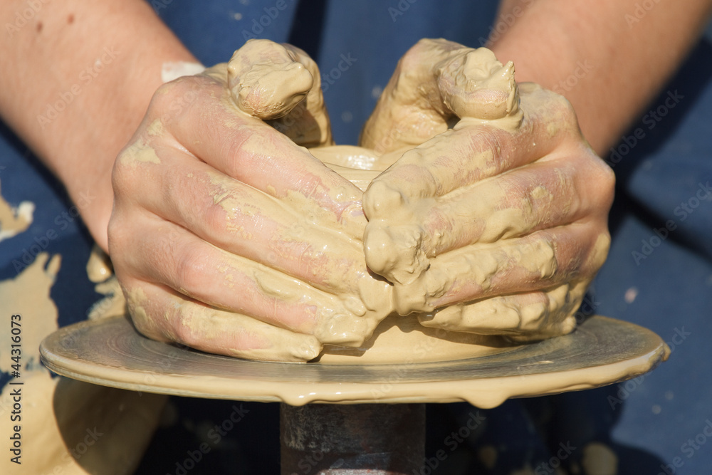 hands of a potter