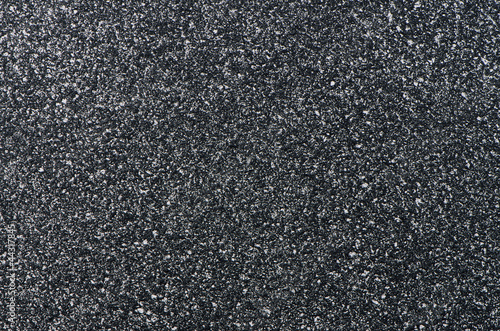 Closeup of dark grey granite