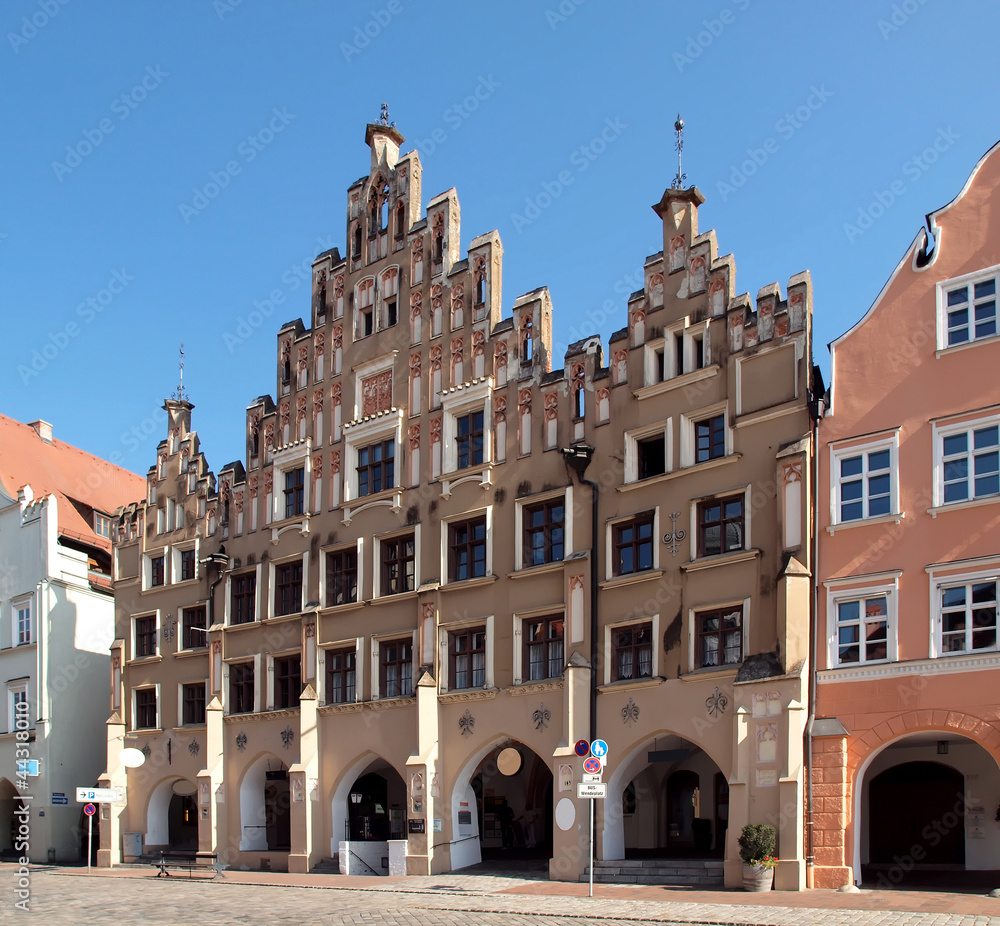Obraz premium Hausfassaden in Landshut