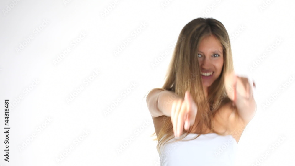 beautiful smiling girl dancing beautiful smiling girl dancing