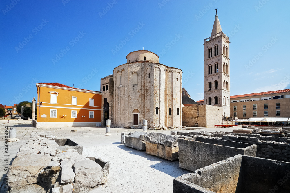 Obraz premium Zadar Donatuskirche Forum Kroatien