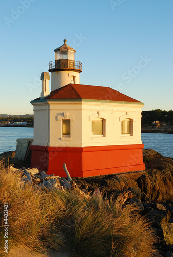 Coquille River Lighthouse at Bullards Beach near Bandon Oregon  photo