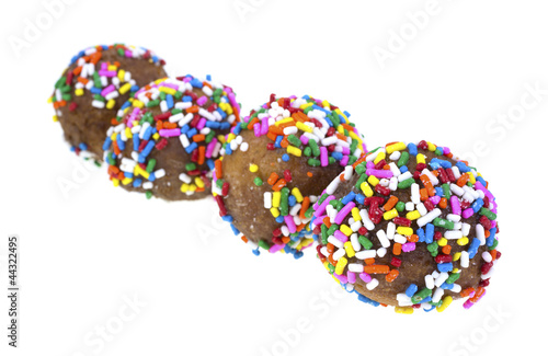 Donut holes with sprinkles