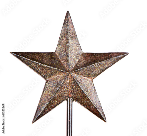 Rustic Christmas star tree topper