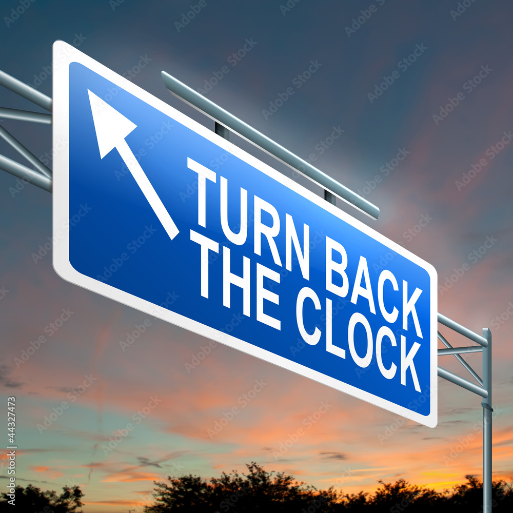 Obraz premium Turn back the clock.
