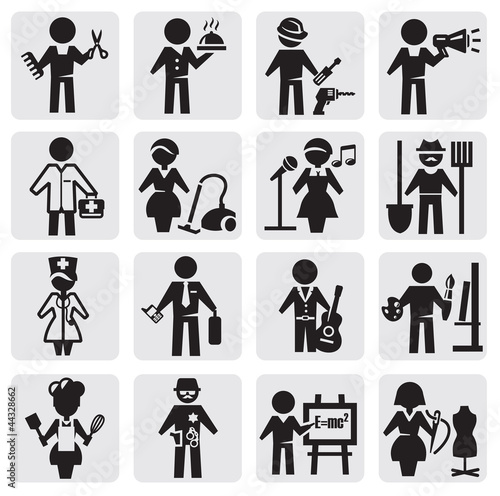 occupations and professions set