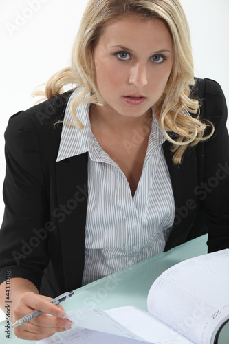 Obraz na plátně Secretary scheduling an appointment