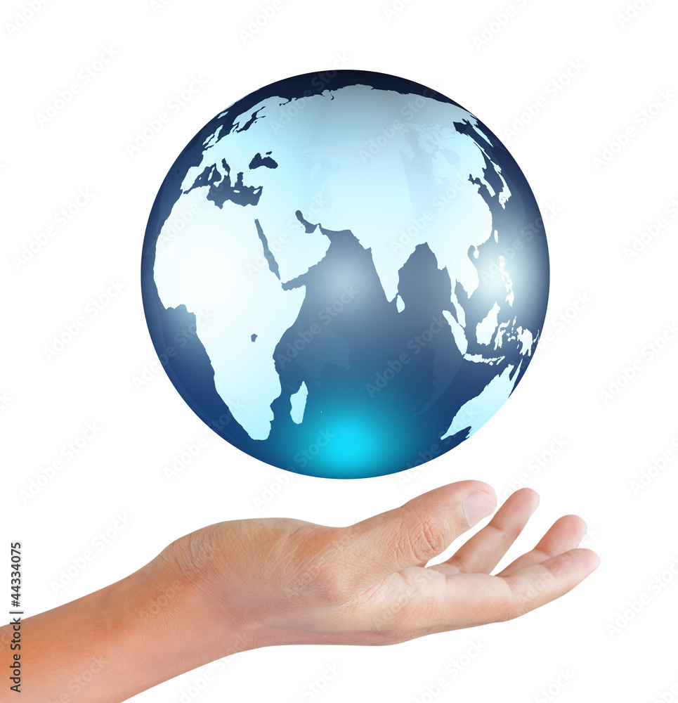 globe in hand Concept globe in hand Concept