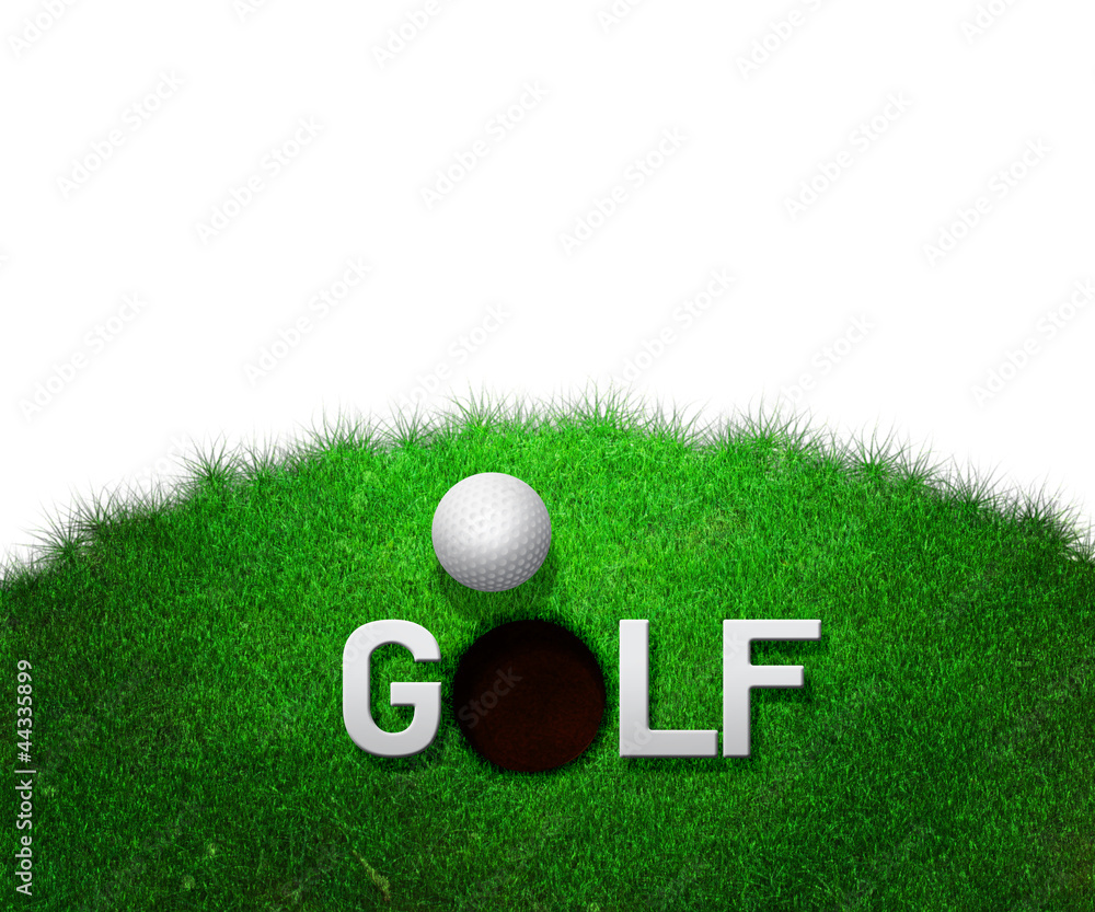 Golf White Background