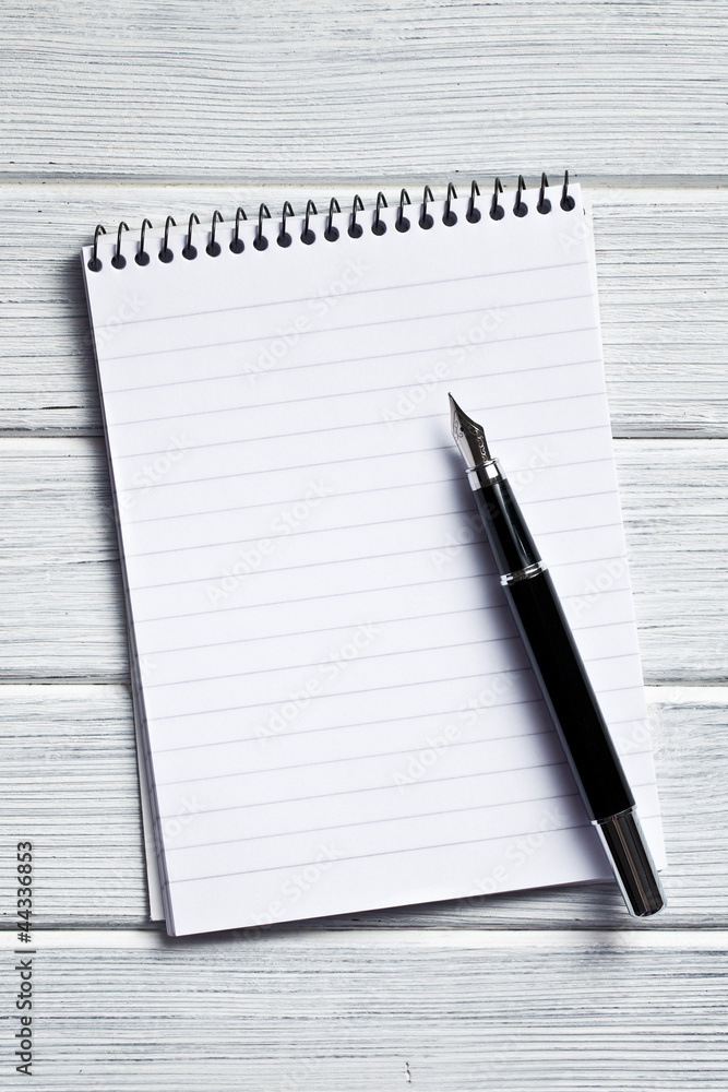 spiral notebook with fountain pen spiral notebook with fountain pen