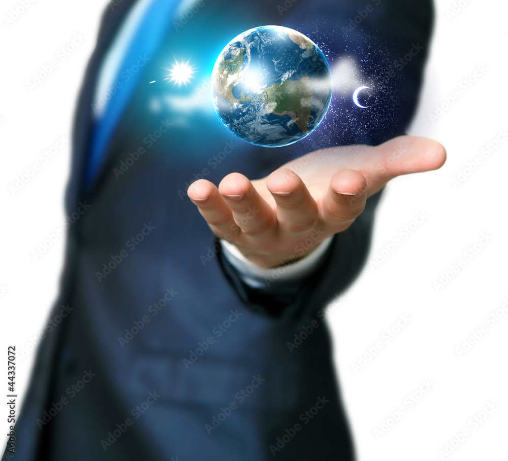 Human hand holding our planet earth Human hand holding our planet earth